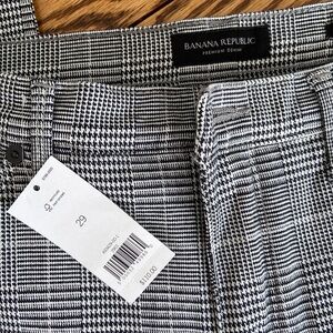 NWT Banana Relublic high rise Houndstooth skinny crop jean 29